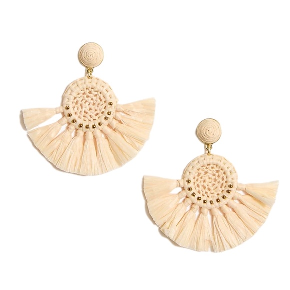 New J.Crew Fan Statement Earrings - Picture 1 of 1